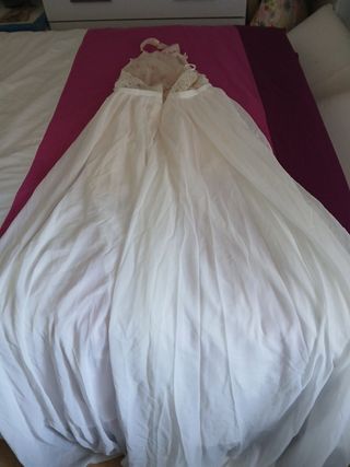 Vestido novia blanco - Talla S