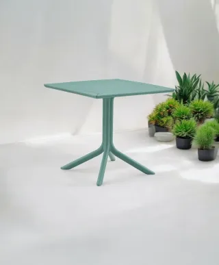 Mesa cuadrada exterior - Verde