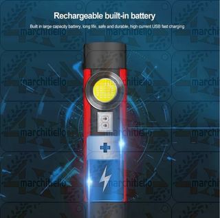Lampada lavoro ricaricabile COB LED