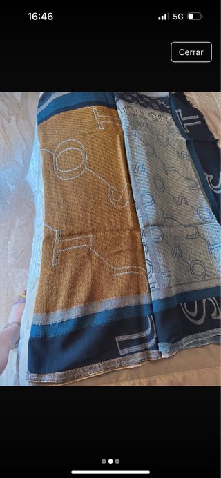 Foulard Tous azul y negro