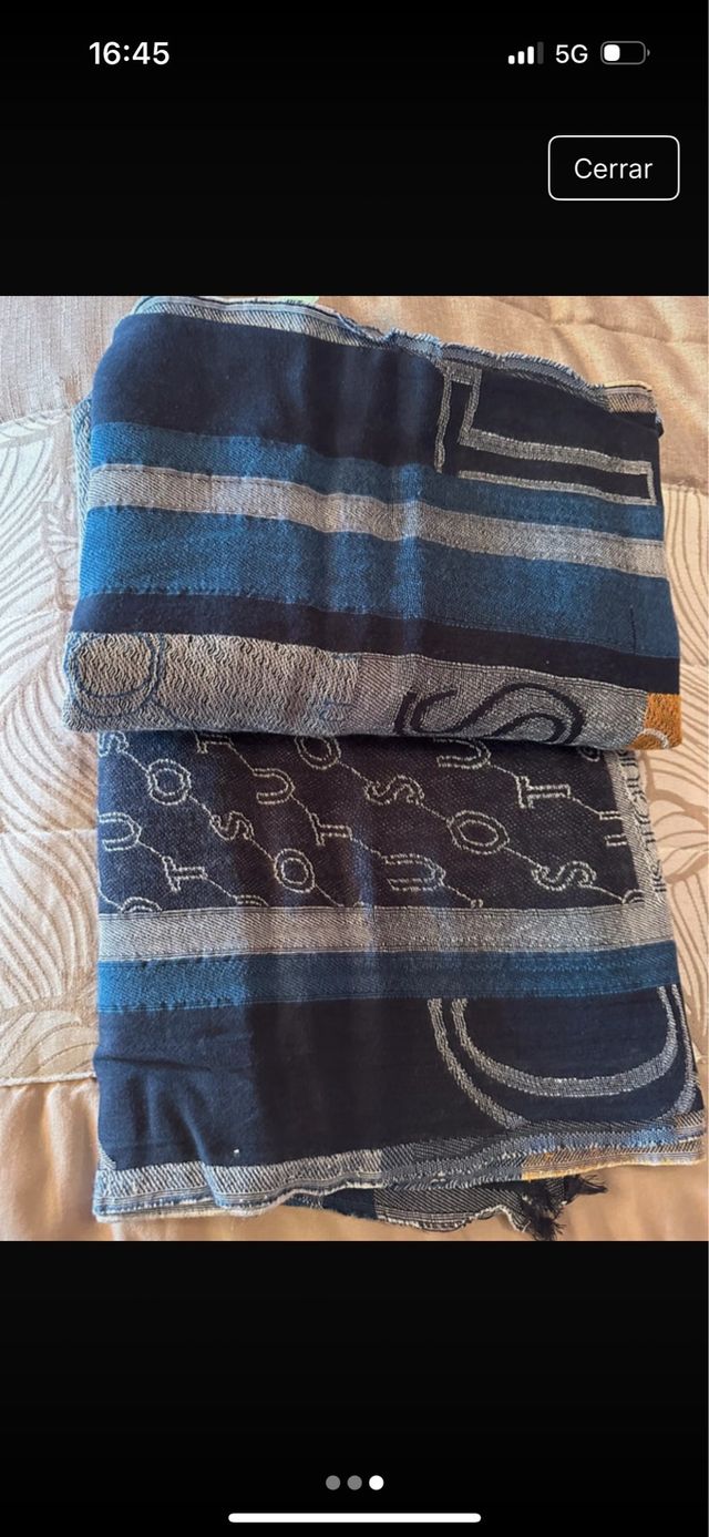 Foulard Tous azul y negro