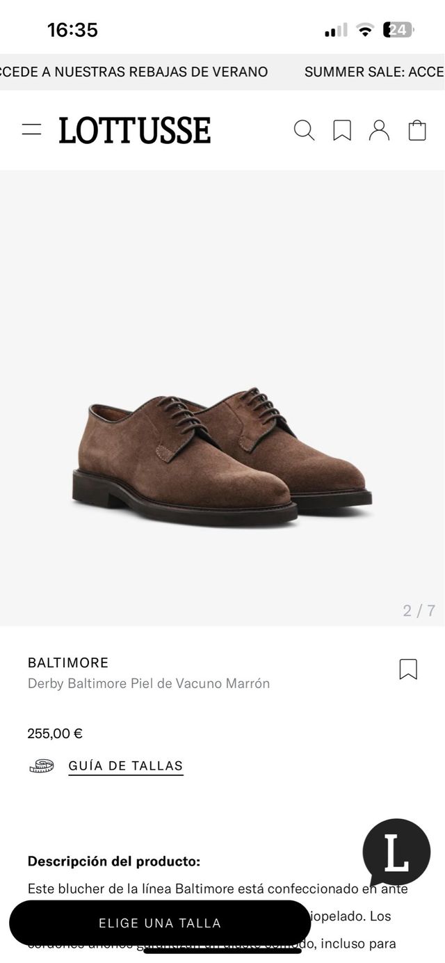 Zapatos Lottusse marrón