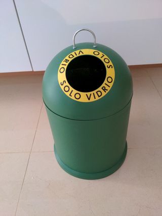 CUBO BASURA Reciclaje Vidrio