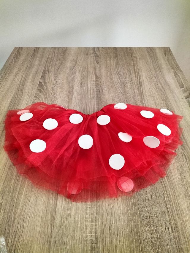 Falda Minnie roja lunares