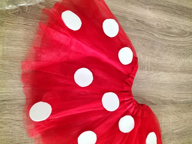 Falda Minnie roja lunares