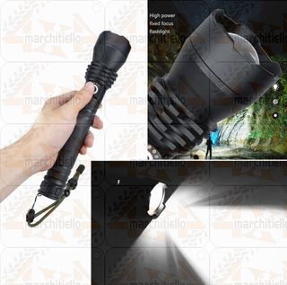 Torcia LED Zoom Ricaricabile