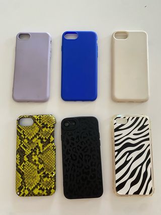 Fundas iPhone 8  cada una 1€, el pack 5€