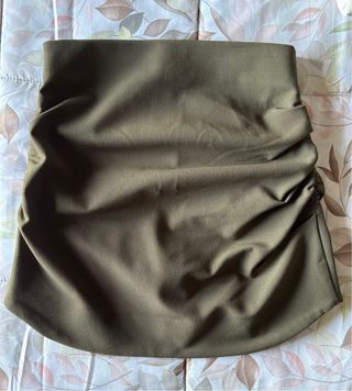 Mini Falda Zara - Verde Oliva