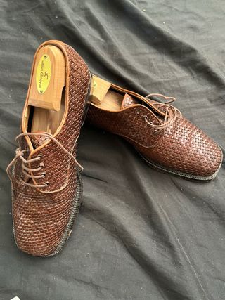 Zapatos Marrones Trenzados