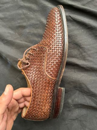 Zapatos Marrones Trenzados