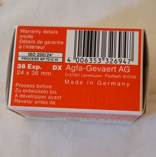 Agfacolor XRG 200 - 36 exp
