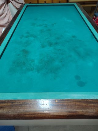 Mesa billar francés antigua. F. Cuevas