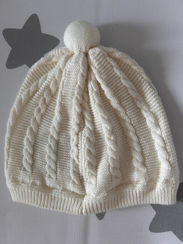 Cuffia neonato bianca