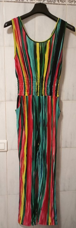Mono largo multicolor rayas
