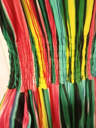 Mono largo multicolor rayas