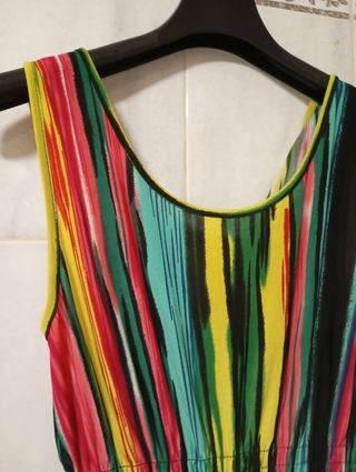 Mono largo multicolor rayas