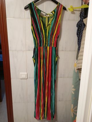 Mono largo multicolor rayas