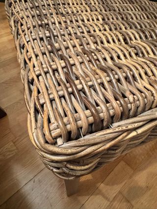 6 Sillas Comedor mimbre marrón