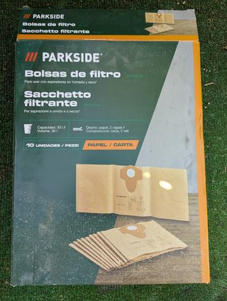 10x Sacos AspiradorParkside 30L e  6x Sacos de 20L