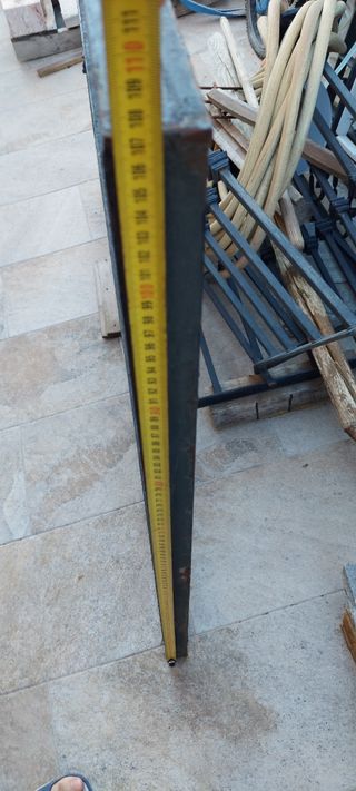 Reja forja hierro macizo negra