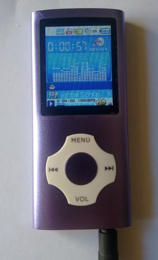 Reproductor MP4 MP3 morado