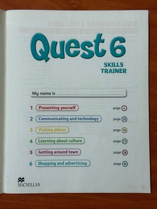 Quest Level 6 Skills Trainer Pupil's Book
