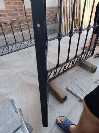 Reja forja hierro macizo negra