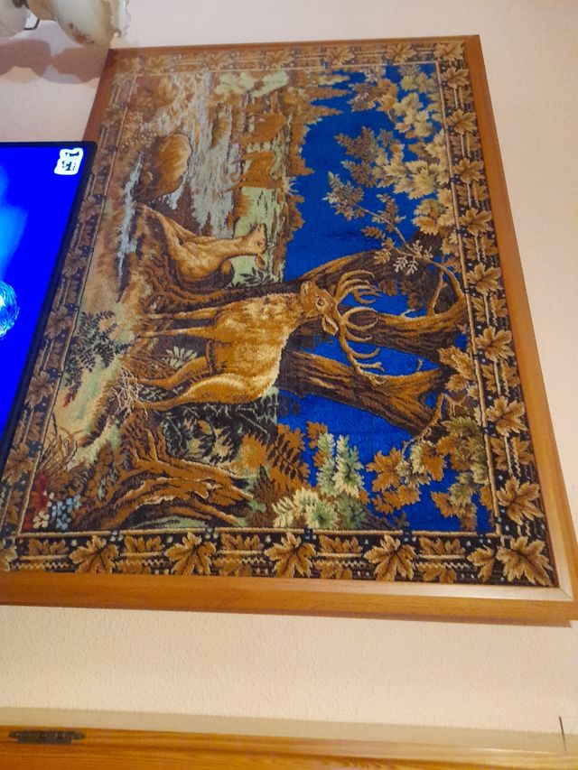 Tapiz ciervo bosque - Decoración salón