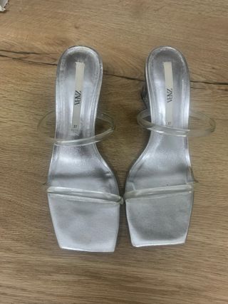 Sandalias Zara Plataforma 37 con tacon 