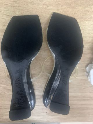 Sandalias Zara Plataforma 37 con tacon 