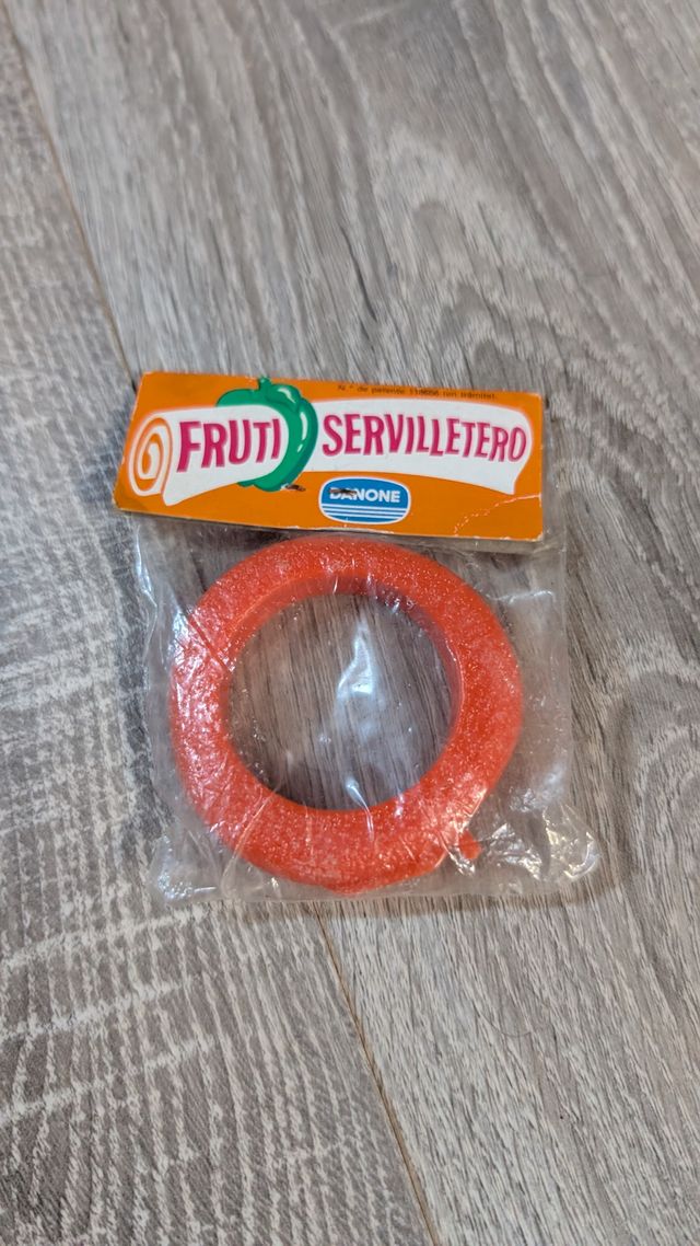 Servilletero Danone naranja retro