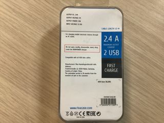 Cargador coche RIVACASE VA4222