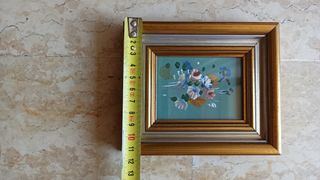 Mini dipinto fiori - quadro vintage