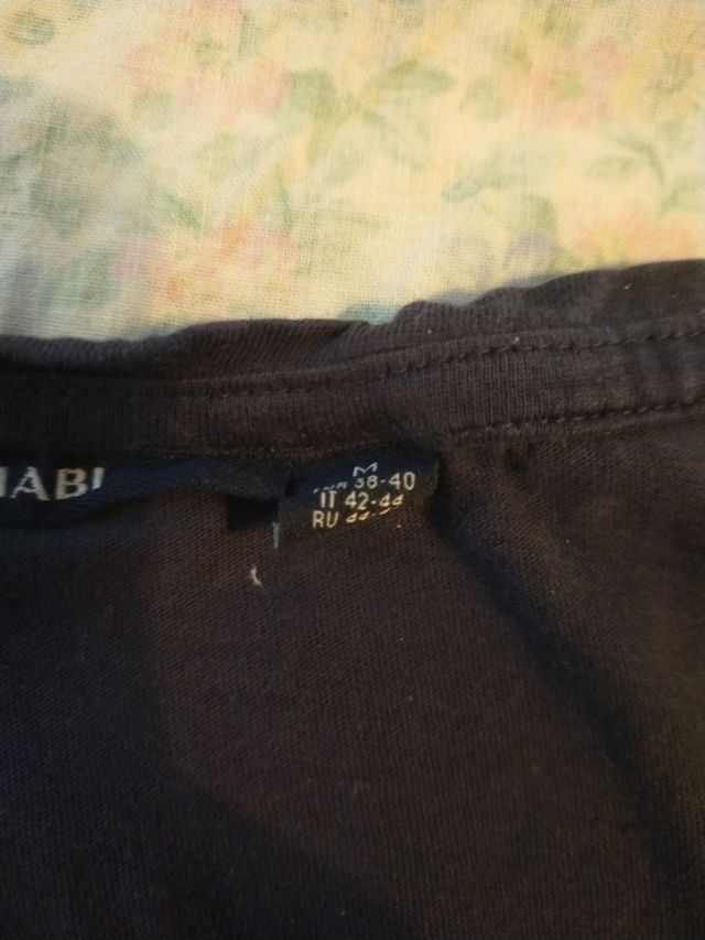 Maglietta blu manica corta donna