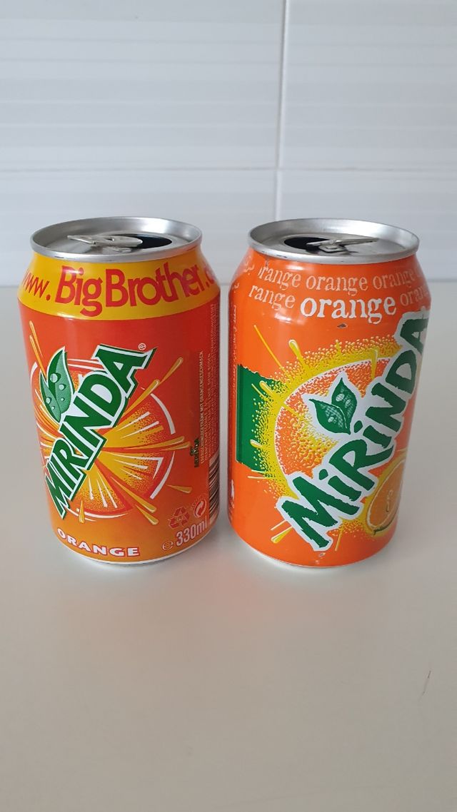 DOS LATAS MIRINDA AÑOS 2000