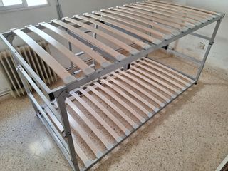 Litera plegable metalica - 2 camas Vega Pardo