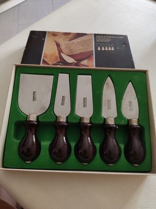 Set 5 mini coltelli formaggio Montana