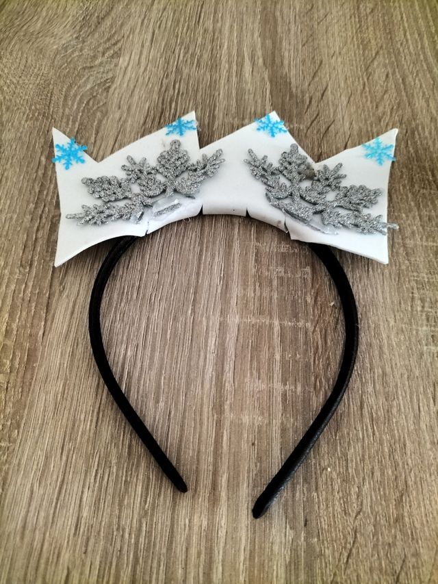 Disfraz copo nieve: falda+corona+sombrero