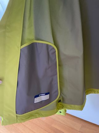 Giacca K-Way gialla L impermeabile Horace Bonded