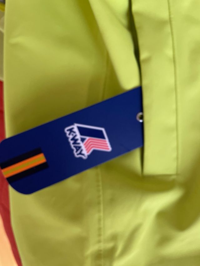 Giacca K-Way gialla L impermeabile Horace Bonded