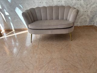 Sofá decorativo vintage beige