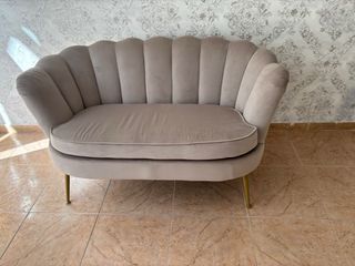 Sofá decorativo vintage beige