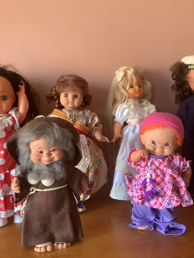 Muñecas vintage: Lote de 9