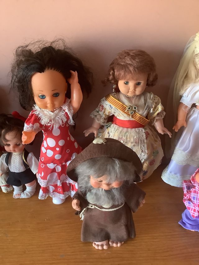 Muñecas vintage: Lote de 9