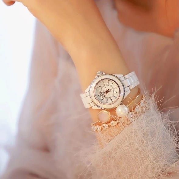 Reloj de cerámica Dama mov japonés 3 Atm