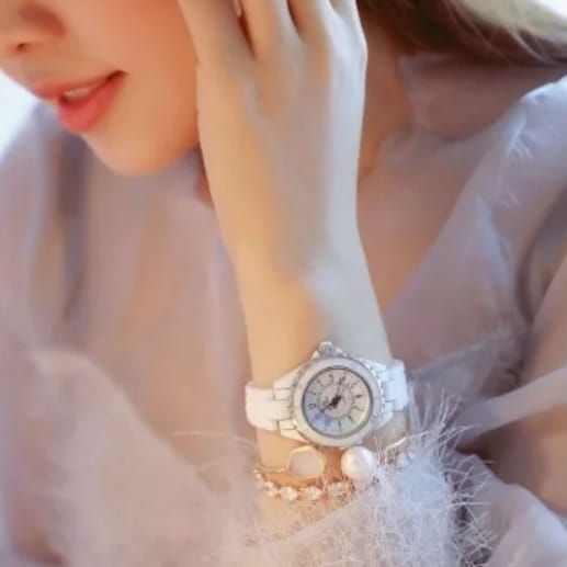 Reloj de cerámica Dama mov japonés 3 Atm