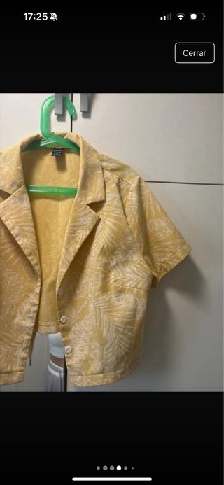 Blusa Amarilla c/ estampado - Talla S