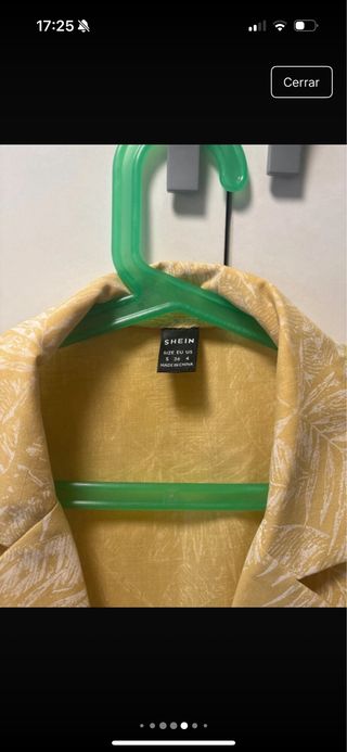 Blusa Amarilla c/ estampado - Talla S
