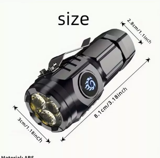 Mini Torcia USB Ricaricabile