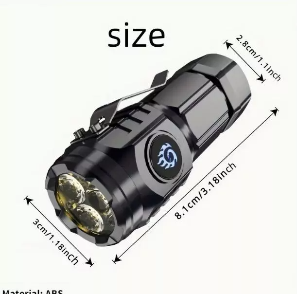 Mini Torcia USB Ricaricabile